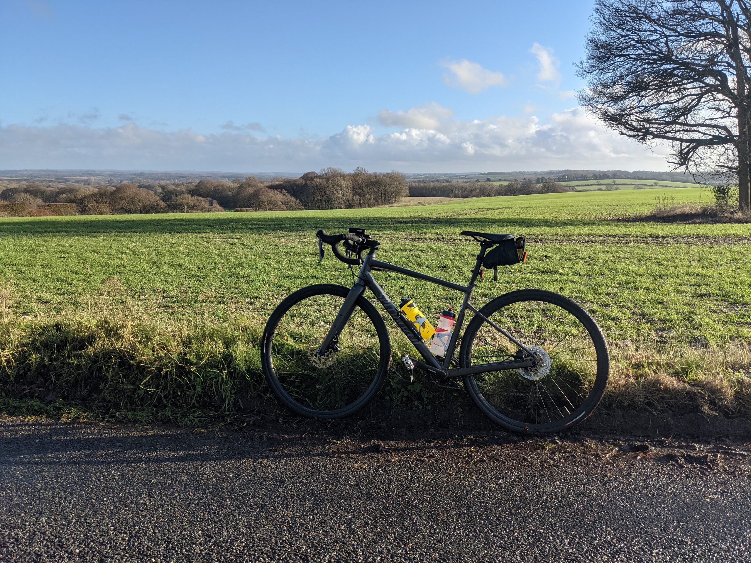 My bike on the south downs