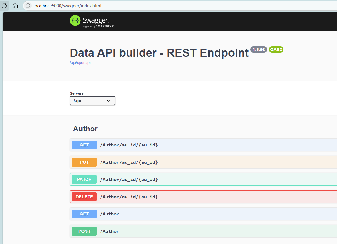 Swagger documentation in the browser