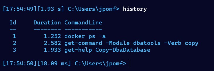 powershell command history 